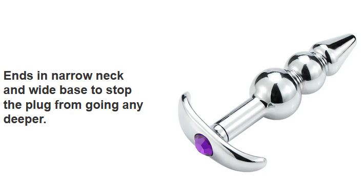 एंकर आकार धातु गुदा प्लग