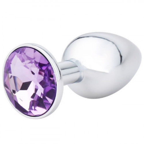 Pure Stainless Steel Butt Plug With Stone – Adults Sttuf