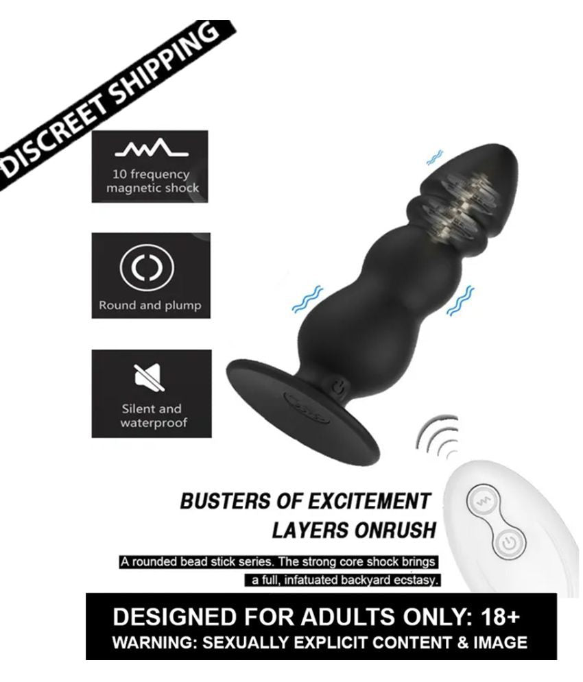 10 Speed Shock Anal Plug With Remote For Men & Women