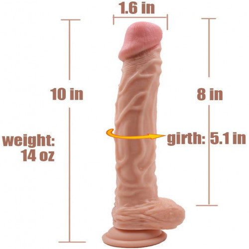 10 inch Long Silicone Dildo