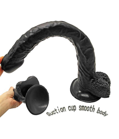 18 inch Extra Large Black Dildo with Suction Cup