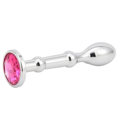 4 Inches Metal Tunnel Butt Plug With Removable End