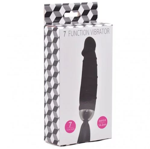 Black Dildo Vibrator With Black Tail