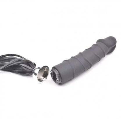 Black Dildo Vibrator With Black Tail