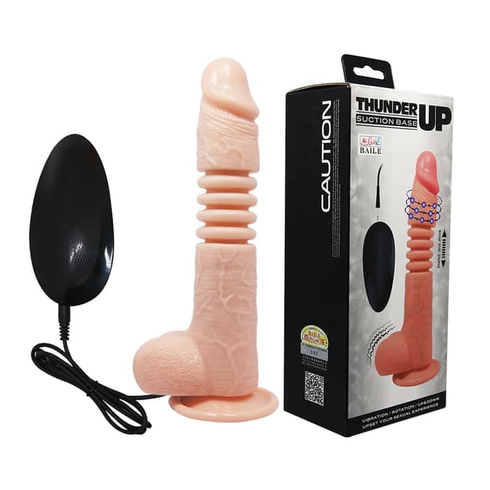 8 Inches Up And Down Rotation And Vibration Dildo