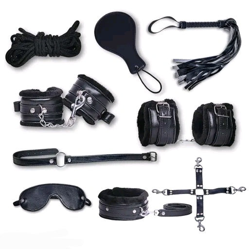 9 Pcs Bondage Romantic Kit For Couples