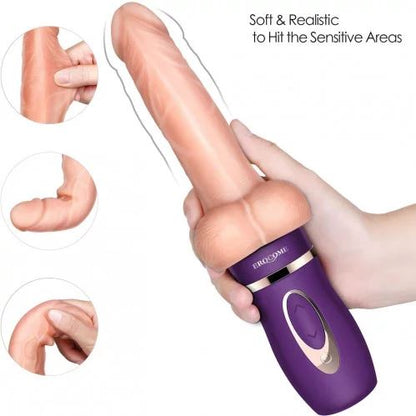 Auto Thrusting Dildo Vibrator with Heating Function