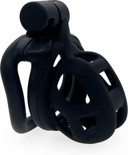 Cobra Male Chastity Cage Lock Device W/ 4 Rings
