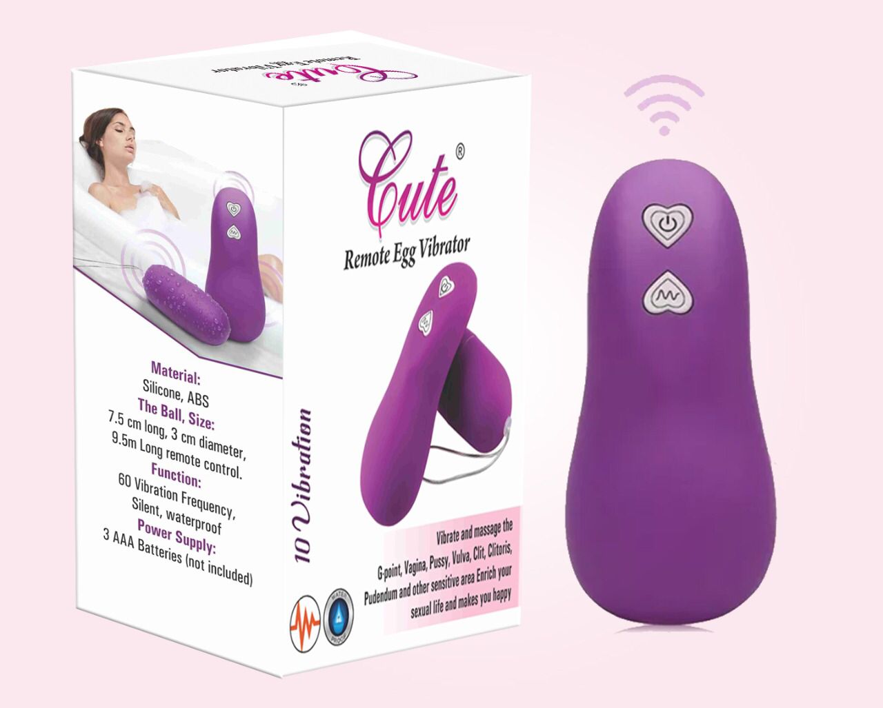 Cute Remote Egg Vibrator