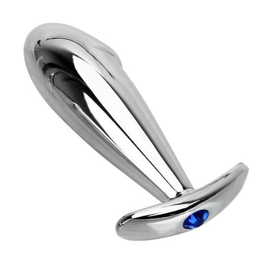 Dick-Inspired Stainless Steel Butt Plug 3.94 Inches Long