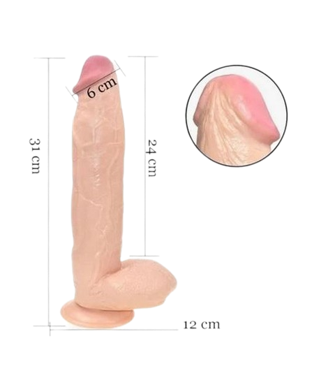 Huge Dildo 12 Inch Extreme Big Realistic Dildo