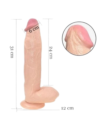 Huge Dildo 12 Inch Extreme Big Realistic Dildo