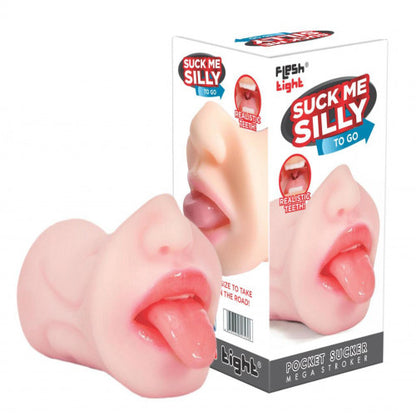 Pocket Pussy with Real Mouth and Tongue Masturbator