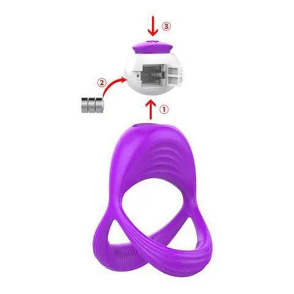 Silicone Vibrating Cock Ring Testicle Restrictor For Delay Ejaculation