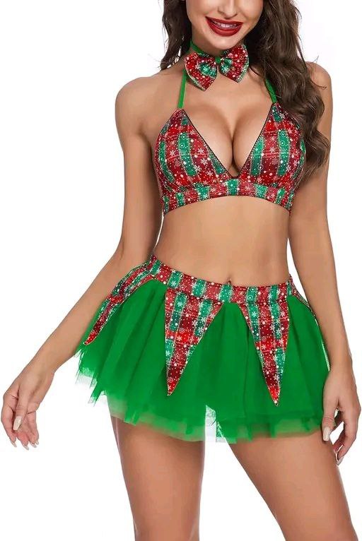 Sexy Babdyoll Dress For Valentine & Christmas