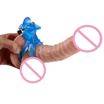 Little Duck Vibrating Penis Ring With Extra Tongue