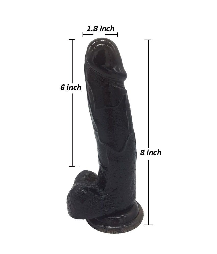 Mr. Black 6 Inch Black Realistic Dildo