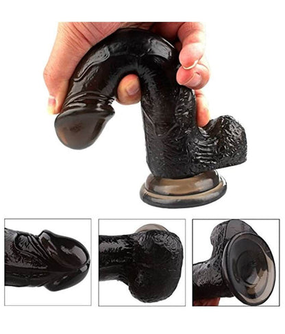 Mr. Black 6 Inch Black Realistic Dildo