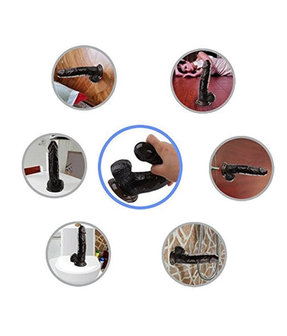 Mr. Black 6 Inch Black Realistic Dildo