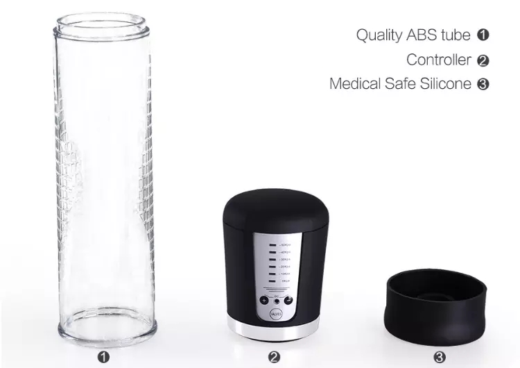 Power UP Vacuum Cylinder Electric Enlargement Penis Pump USB Rechargeable