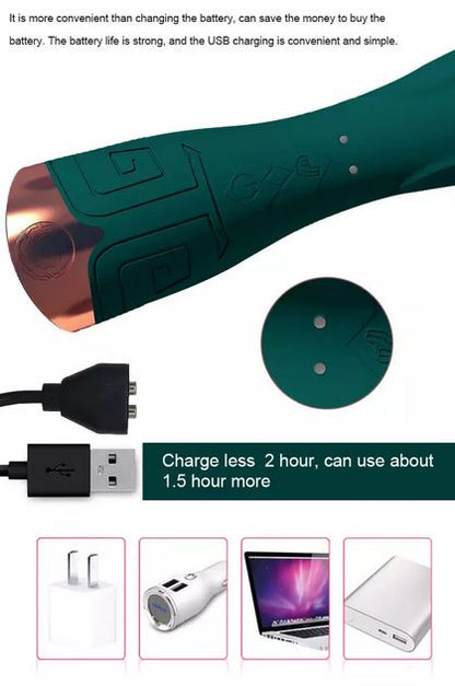 Silicone Vibrating Clit & G-spot Massager