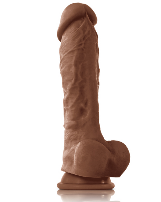 Realistic Chocolate Colour 8 Inch Dildo