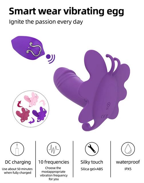 Remote Control Invisible Wearable Vibrator Dildo Vibrators for Women