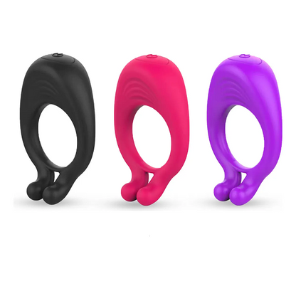 Orgasm Lock Delay Vibrating Slim Massage Rumble Cock Ring – Last Longer, Feel Stronger