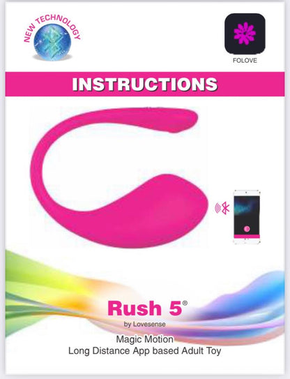 Wireless Smart Mobile App Controlled Lovesense Rush 5 Couple Vibrator