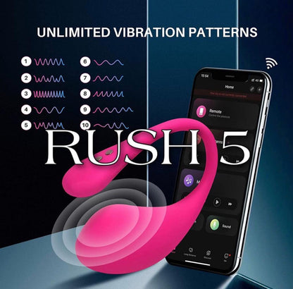 Wireless Smart Mobile App Controlled Lovesense Rush 5 Couple Vibrator