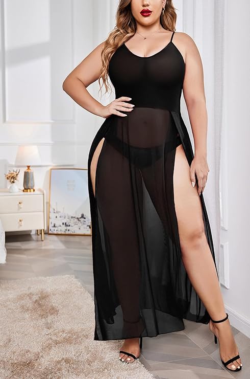 Sexy Spaghetti Strap See Through Nightwear