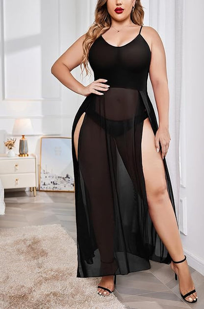 Sexy Spaghetti Strap See Through Nightwear