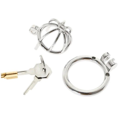 Stainless Steel Mini Chastity Cage Lock