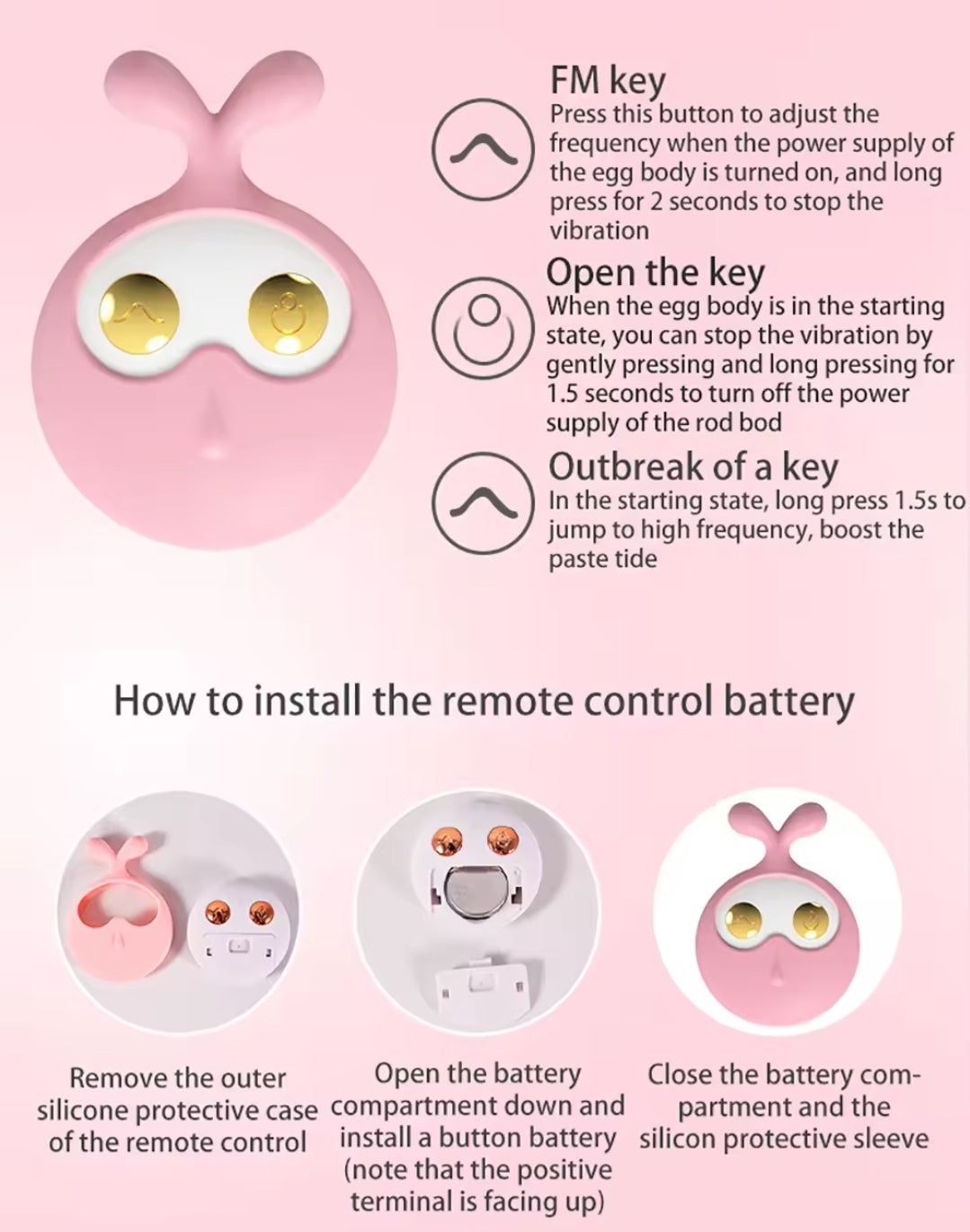 Jump Egg Remote Control Vibrator & Prostate Massager