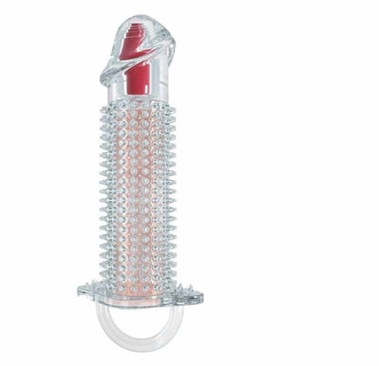 वाइब्रेटिंग हेड फुल डॉटेड पेनिस स्लीव