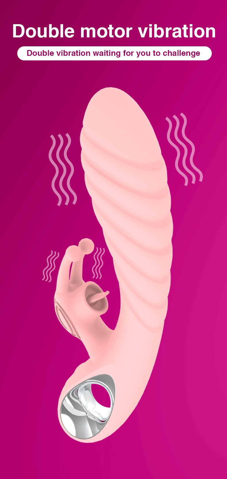 Vicky Powerful Rabbit Vibrator with Clit Licking