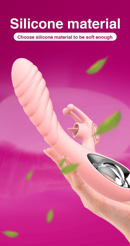 Vicky Powerful Rabbit Vibrator with Clit Licking