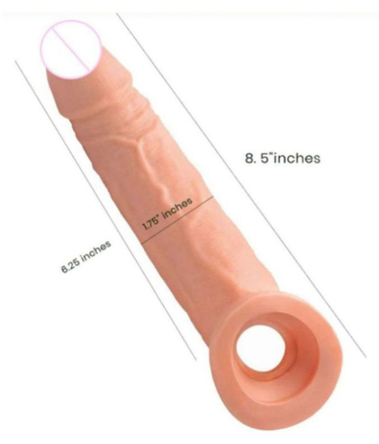 8 Inch Jumbo Extender Penis Sleeve