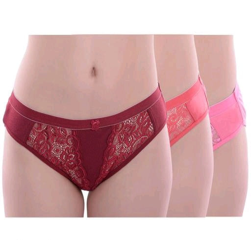New Stylish Woman's Hipster Cotton Panty (Pack Of 3)