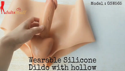 Wearable Panty Silicone Hollow Dildo For Men