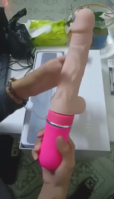 Auto Thrusting Dildo Vibrator with Heating Function