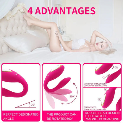 Remote Control U Shape Wearable Vibrator