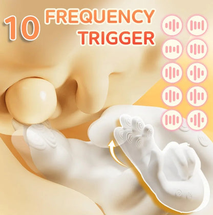 Finger Style Clitoral G-Spot Realistic Finger Flapping Motion Hand Massager Vibrator