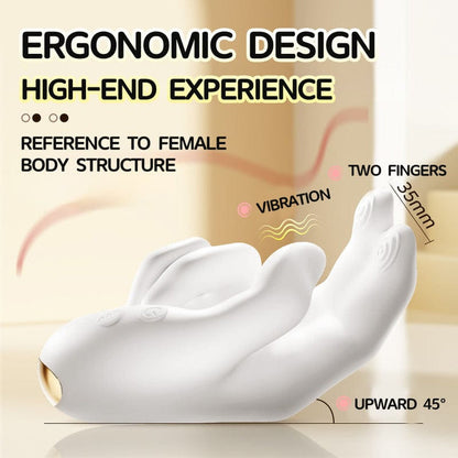 Finger Style Clitoral G-Spot Realistic Finger Flapping Motion Hand Massager Vibrator
