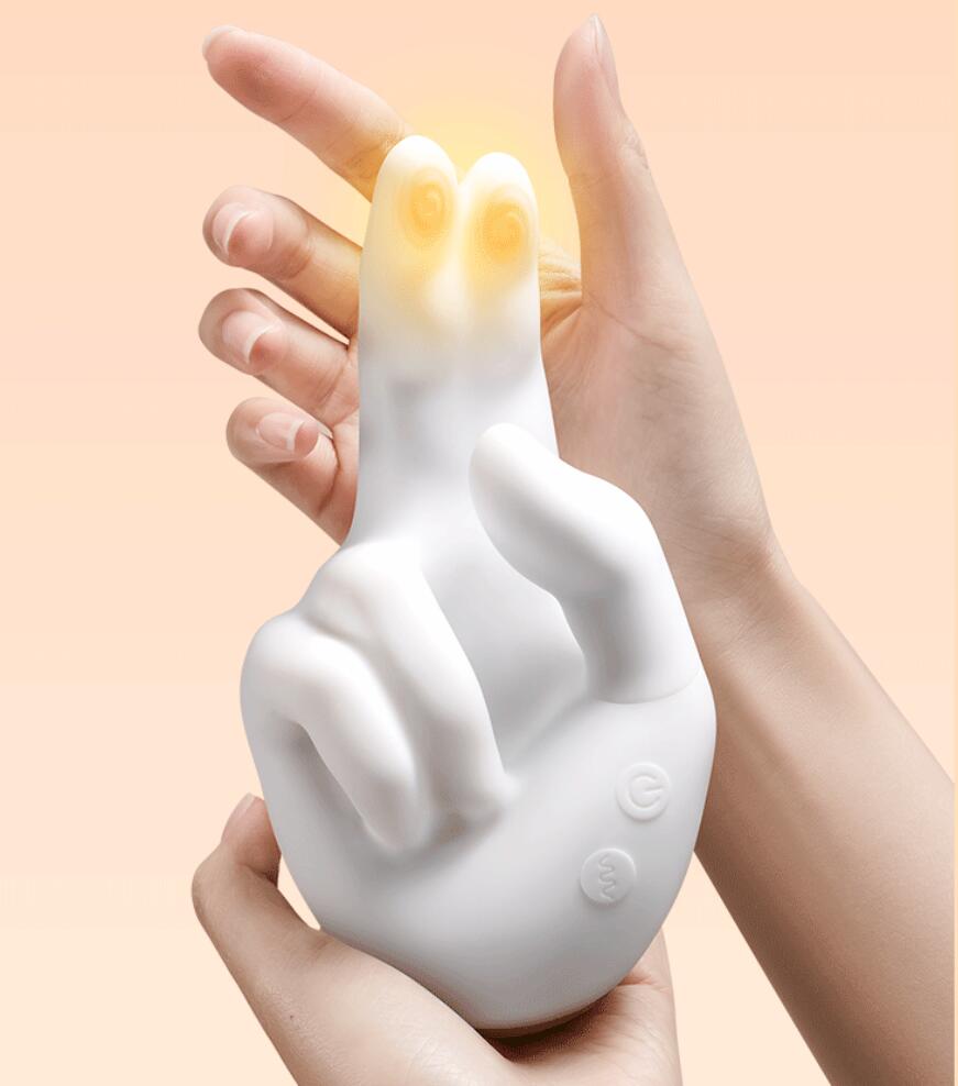 Finger Style Clitoral G-Spot Realistic Finger Flapping Motion Hand Massager Vibrator